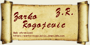 Žarko Rogojević vizit kartica
